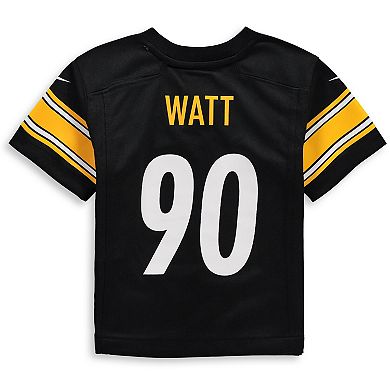 Toddler Nike T.J. Watt Black Pittsburgh Steelers Game Jersey