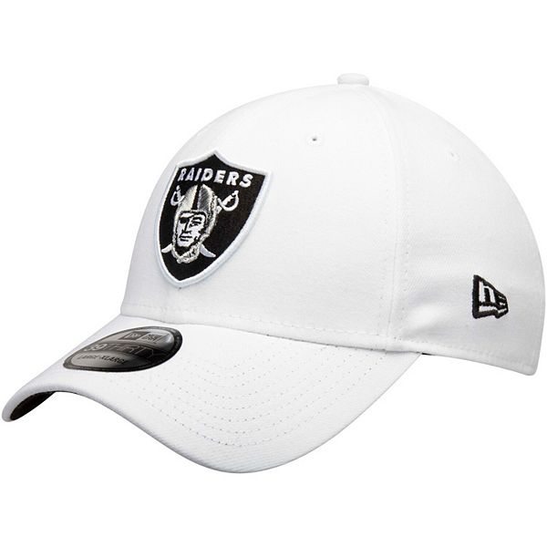 Las Vegas Raiders New Era 39THIRTY Flex Fit Silicone Logo Neo Hat Cap -  White