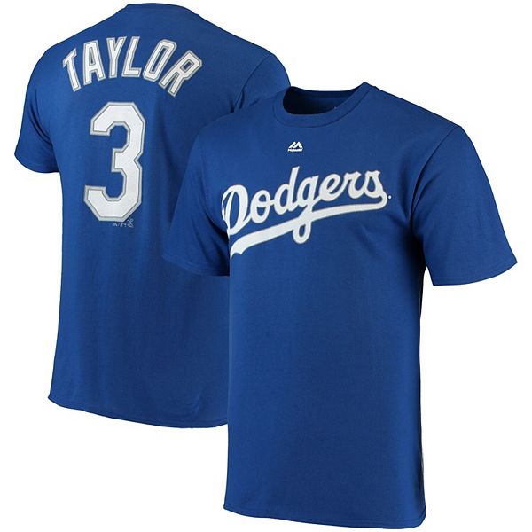 محراب Men's Majestic Chris Taylor Royal Los Angeles Dodgers Official Name &  Number T-Shirt محراب