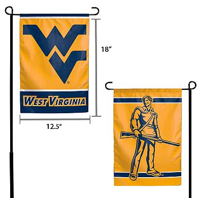 WinCraft West Virginia Mountaineers 12" x 18" Double-Sided Garden Flag