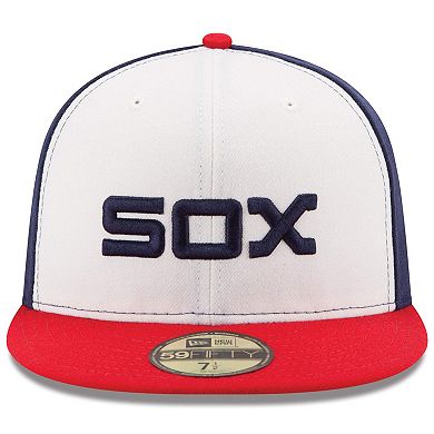 Men's New Era White/Red Chicago White Sox Authentic Collection On-Field 59FIFTY Fitted Hat