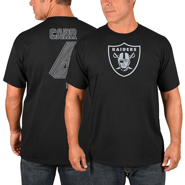 Big & Tall Majestic Oakland Raiders Derek Carr Player Tee