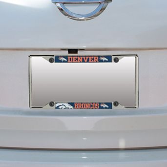 Denver Broncos Small Over Small Mega License Plate Frame