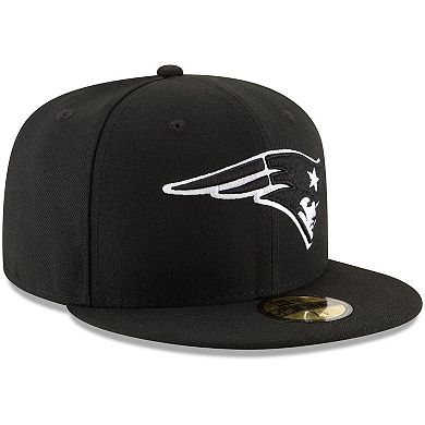 Men's New Era Black New England Patriots B-Dub 59FIFTY Fitted Hat