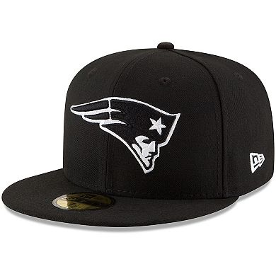 Men's New Era Black New England Patriots B-Dub 59FIFTY Fitted Hat