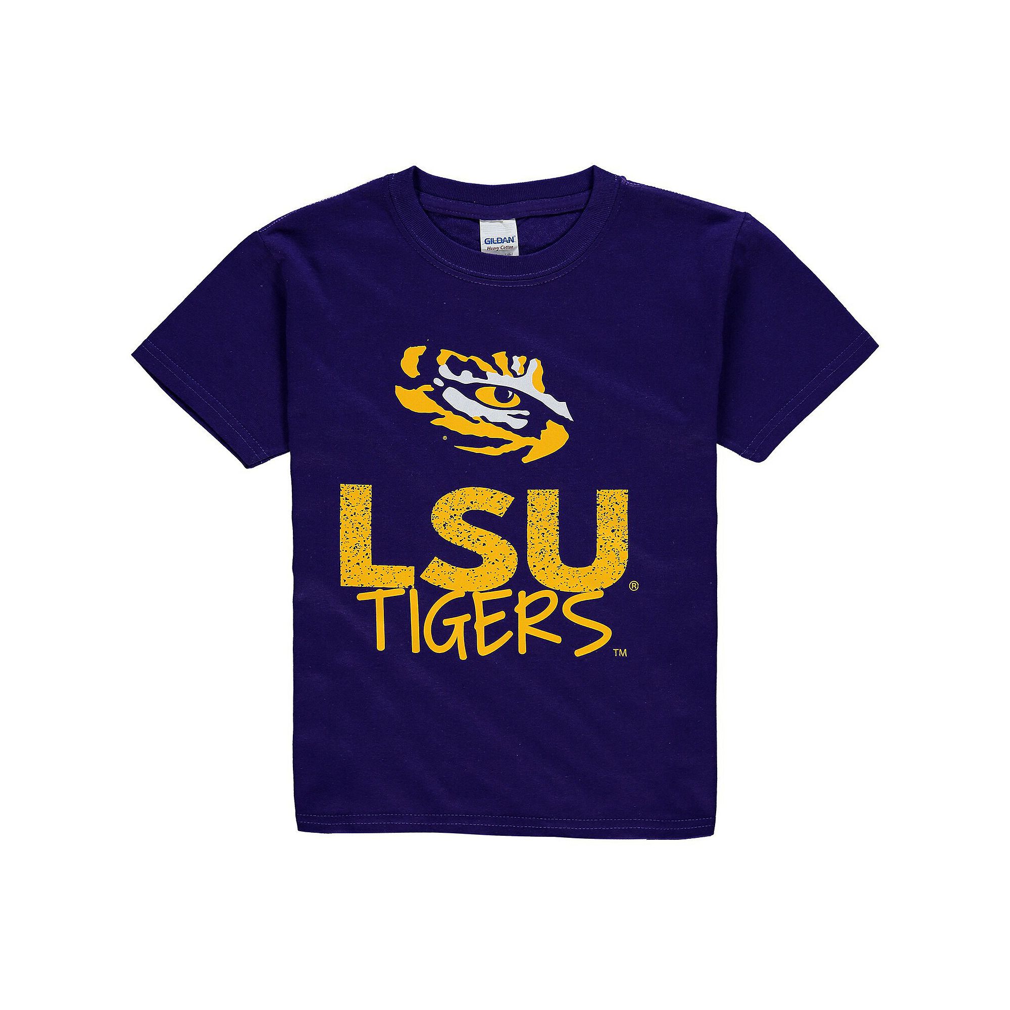 Youth Purple LSU Tigers Crew Neck T-Shirt, Boys, Size: Youth XS