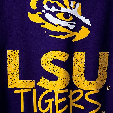 Youth Purple LSU Tigers Crew Neck T-Shirt