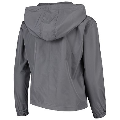 Youth Champion Graphite Michigan Wolverines Pack & Go Windbreaker Jacket