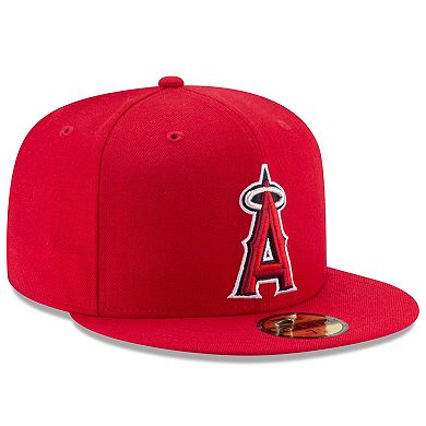 Men's New Era Red Los Angeles Angels Game Authentic Collection On-Field ...