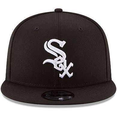 Men's New Era Black Chicago White Sox Team Color 9FIFTY Snapback Hat