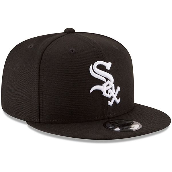 Men's New Era Black Chicago White Sox Team Color 9FIFTY Snapback Hat