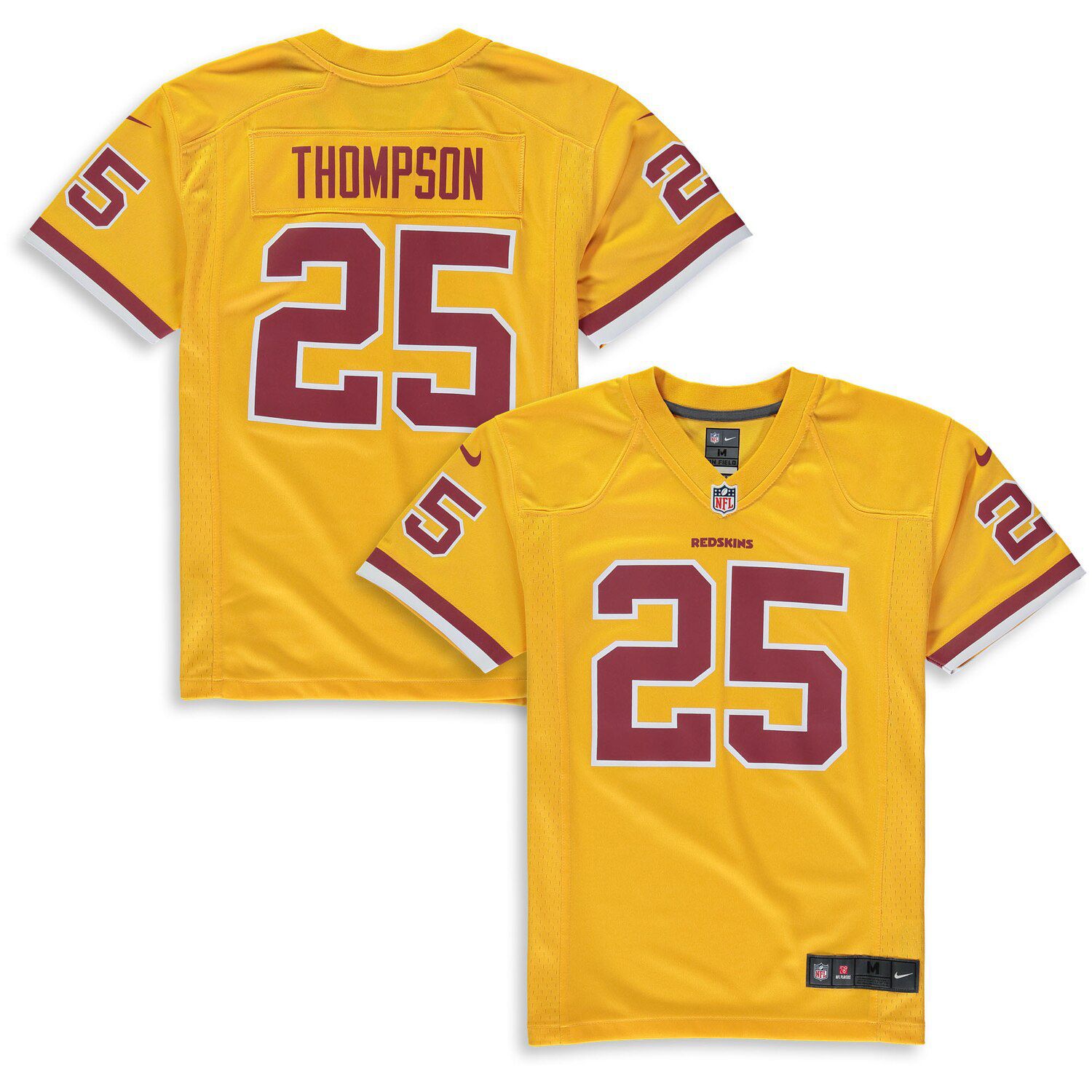 redskins gold jersey