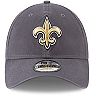 Men's New Era New Orleans Saints Graphite Core Classic Team Logo 9TWENTY Adjustable Hat
