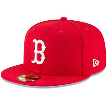 Men's New Era Red Boston Red Sox Fashion Color Basic 59FIFTY Fitted Hat