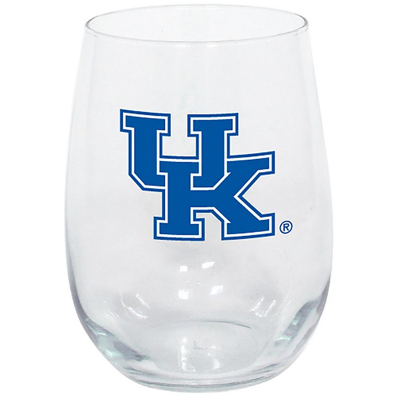 Kentucky Wildcats 15oz. Stemless Wine Glass, Multicolor