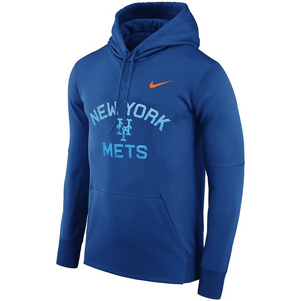 Men's Nike Royal New York Mets Therma Pullover Hoodie