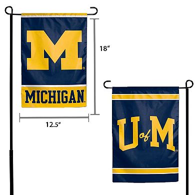 WinCraft Michigan Wolverines 12" x 18" Double-Sided Garden Flag