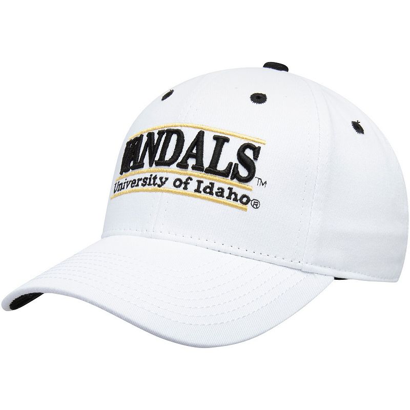Mens The Game White Idaho Vandals Classic Bar Structured Adjustable Hat, N