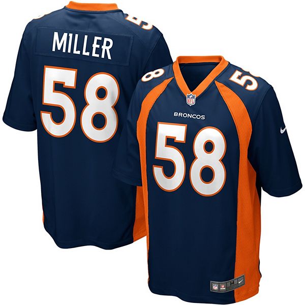 Mens Denver Broncos Von Miller Nike Navy Blue Alternate Game Jersey