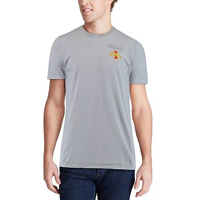Men's Gray Iowa State Cyclones Team Comfort Colors Campus Scenery T-Shirt