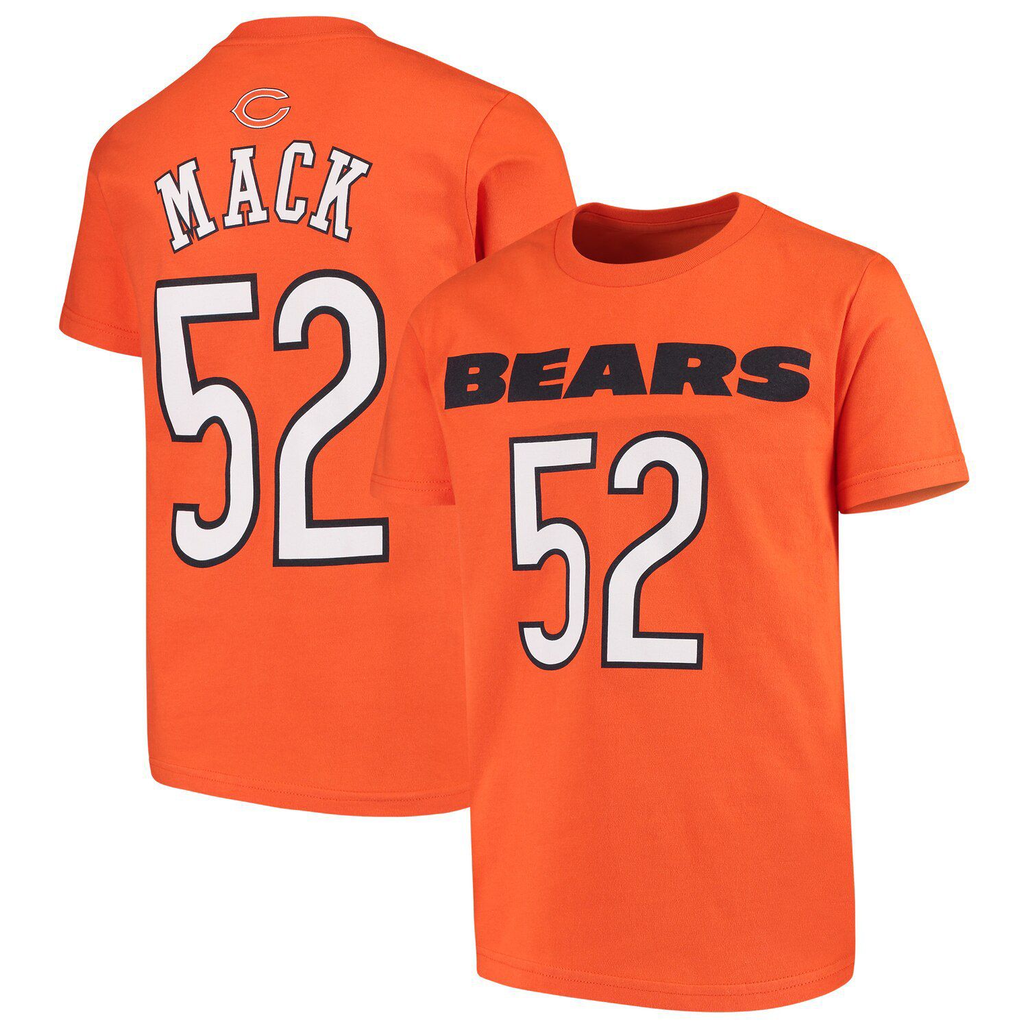 Outerstuff Khalil Mack Chicago Bears #52 Orange Youth Player Alternate  Jersey