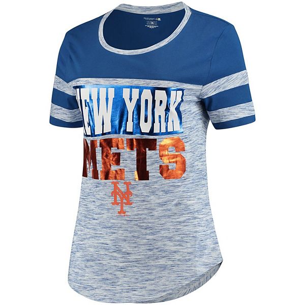 New Era / Women's New York Mets Space Dye Orange T-Shirt