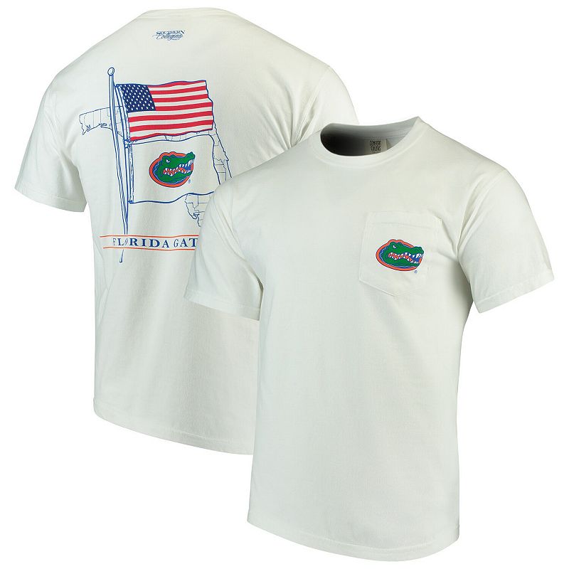 Mens White Florida Gators Allegiance Comfort Colors T-Shirt, Size: Small, 