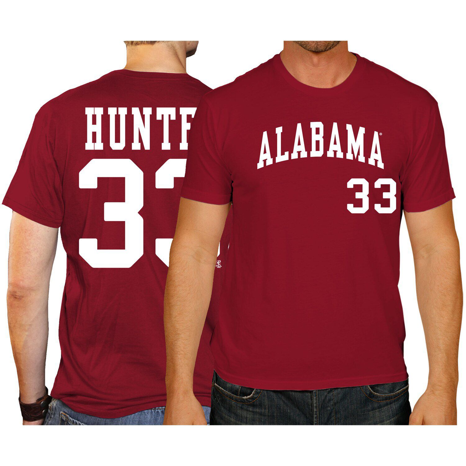 Image for Unbranded Men's Original Retro Brand Tommy Hunter Crimson Alabama Crimson Tide Baseball Name & Number T-Shirt at Kohl's.