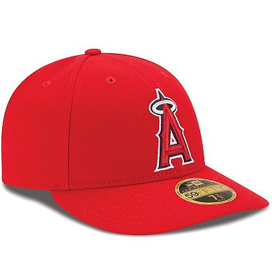 Men's New Era Red Los Angeles Angels Alt Authentic Collection On-Field Low Profile 59FIFTY Fitted Hat