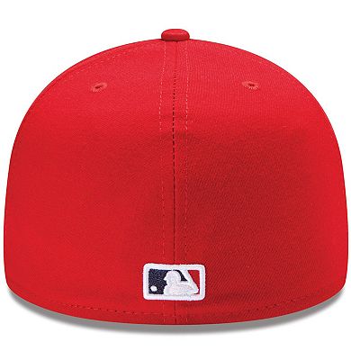 Men's New Era Red Los Angeles Angels Alt Authentic Collection On-Field Low Profile 59FIFTY Fitted Hat