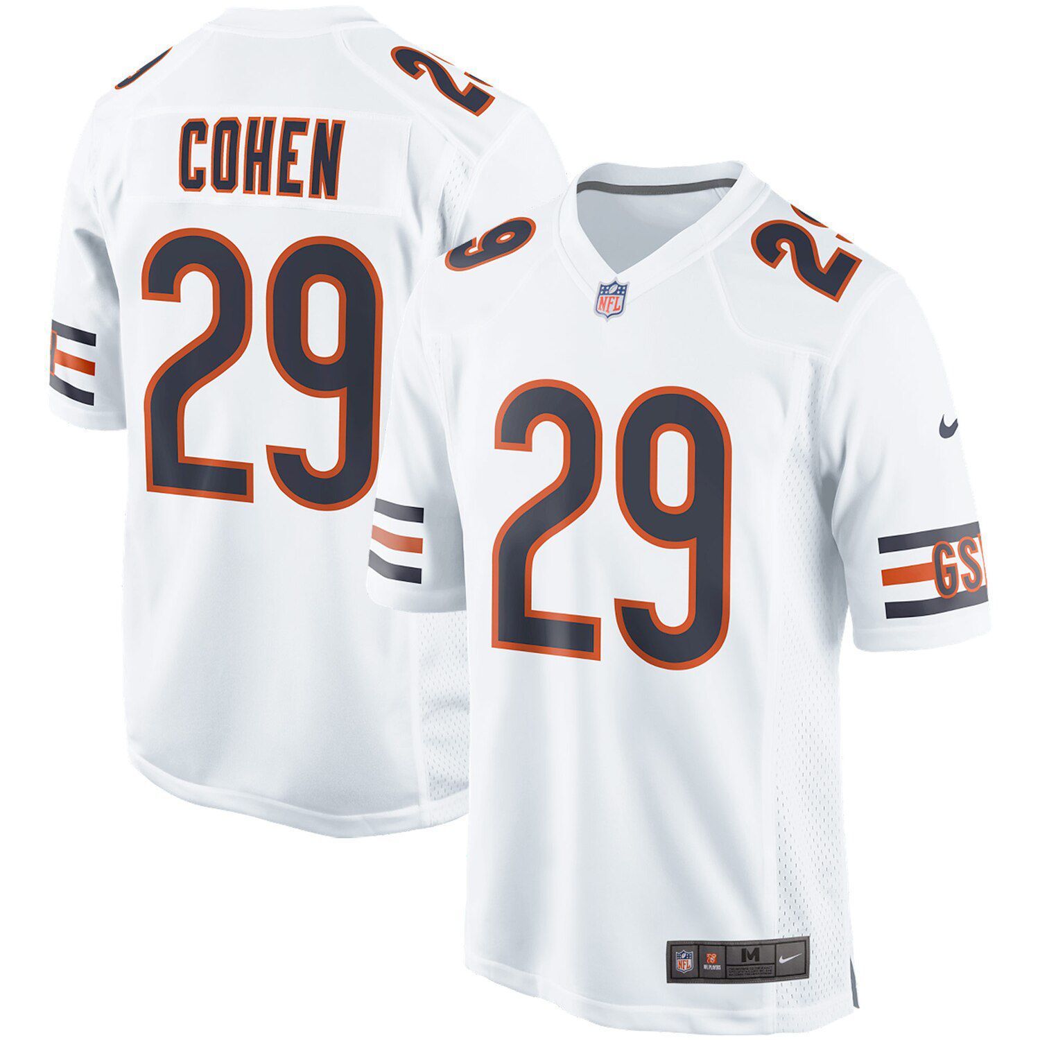 Nike Tarik Cohen White Chicago Bears 