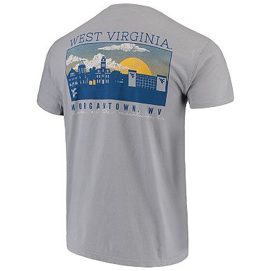Men's Gray West Virginia Mountaineers Comfort Colors Campus Scenery T-Shirt