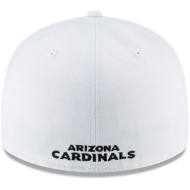 Men's New Era White Arizona Cardinals Omaha Low Profile 59FIFTY Fitted Hat