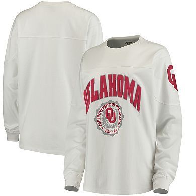 Women's White Oklahoma Sooners Edith Long Sleeve T-Shirt