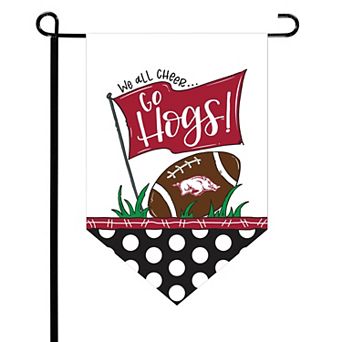 Arkansas Razorbacks Pointed Garden Flag