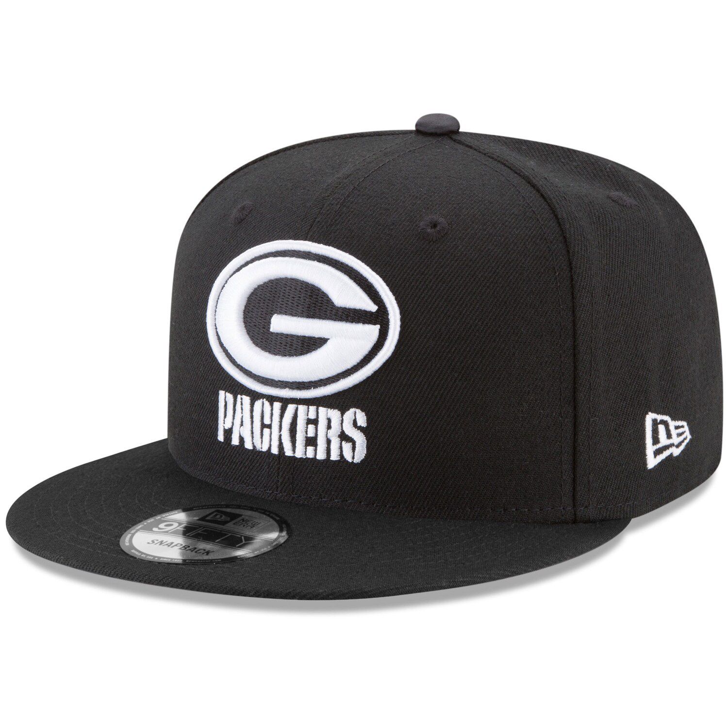 Men's New Era Heathered Black Green Bay Packers Hamilton