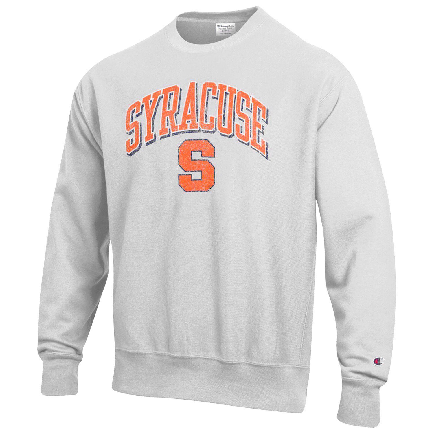 men's champion orange sweatshirt