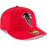 Men's New Era Red Atlanta Falcons Omaha Throwback Low Profile 59FIFTY ...