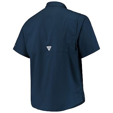 Men's Columbia Navy Dallas Cowboys Big & Tall Tamiami Woven Button-Down Shirt