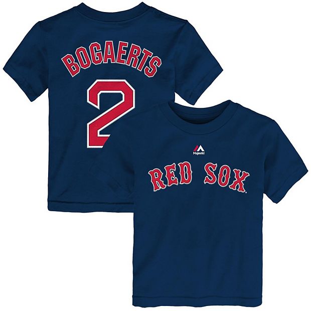 Toddler Majestic Xander Bogaerts Navy Boston Red Sox Player Name & Number T- Shirt