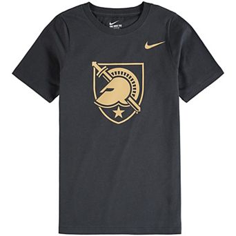 Youth Nike Anthracite Army Black Knights Cotton Logo T-Shirt