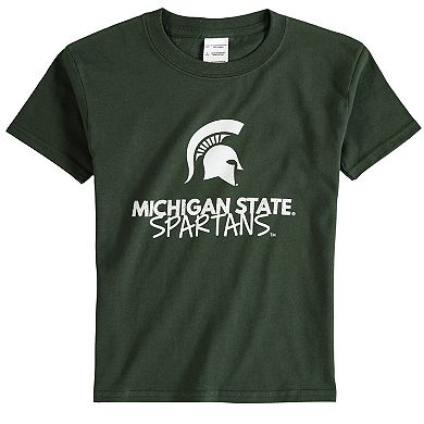 Youth Green Michigan State Spartans Crew Neck T-Shirt