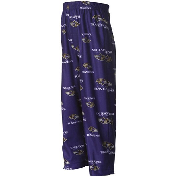 Baltimore Ravens Toddler Allover Logo Flannel Pajama Pants Purple