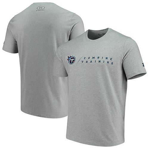 Men's Under Armour Heathered Gray Tennessee Titans Combine Authentic ...