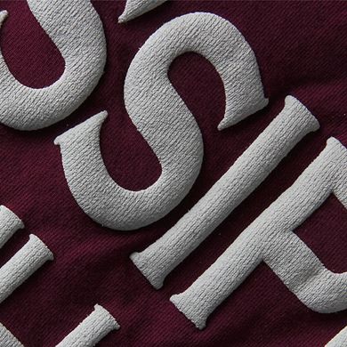 Women's Maroon Mississippi State Bulldogs Spirit Jersey Oversized T-Shirt