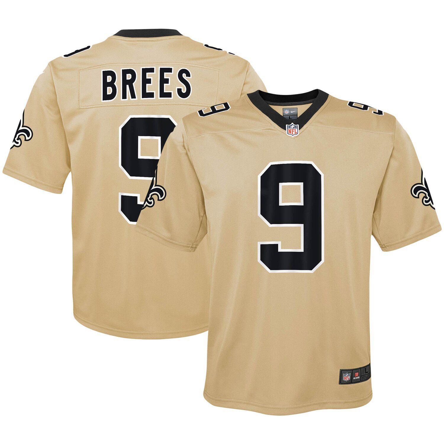 Drew Brees Gold New Orleans Saints 