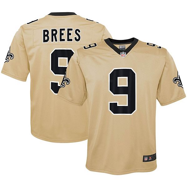 Men's Nike Drew Brees Gold New Orleans Saints Inverted Legend Jersey