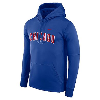 Men's Nike Royal Chicago Cubs Fleece Pullover Performance Hoodie