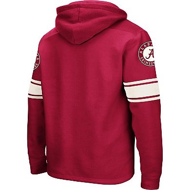Men's Colosseum Crimson Alabama Crimson Tide 2.0 Lace-Up Pullover Hoodie