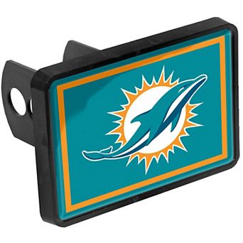 Miami Dolphins Logo 1.25" x 2" Universal Plastic Hitch Cover